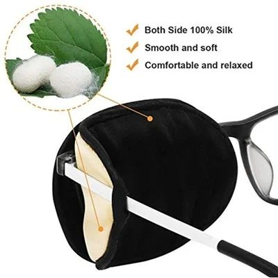 EZAKKA Eye Patches For Adults, Glasses Silk Lazy Amblyopia Strabismus And After 3