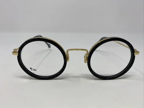 FABULOUS FANNY’S EYEGLASSES FRAME FF6014 C7 45-25-150 BLACK GOLD FULL RIM 8874