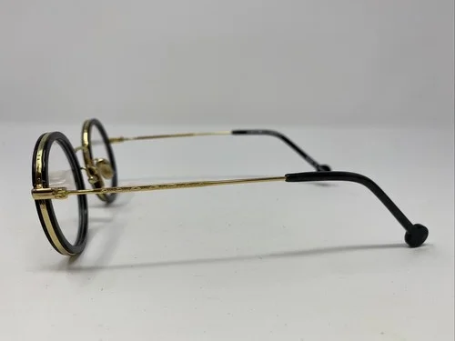 FABULOUS FANNY’S EYEGLASSES FRAME FF6014 C7 45-25-150 BLACK GOLD FULL RIM 8874 3