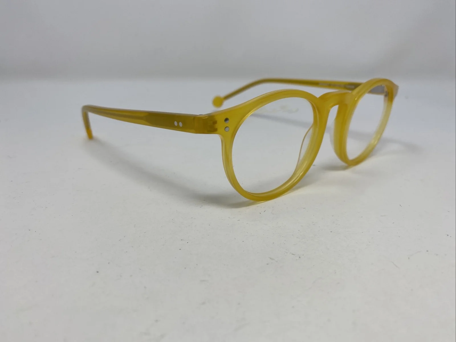 FABULOUS FANNY’S Eyeglasses Frames James 47 47-22-135 Yellow Full Rim DP48 4