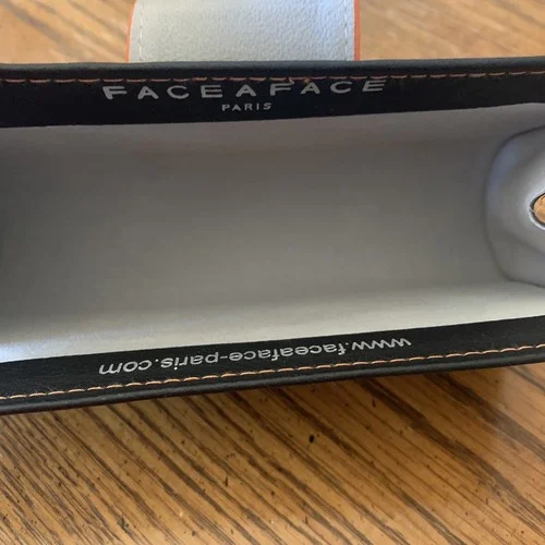 FACEaFACE Paris Black & Orange Eyeglasses/ Sunglasses Case with Magnetic Closure 4