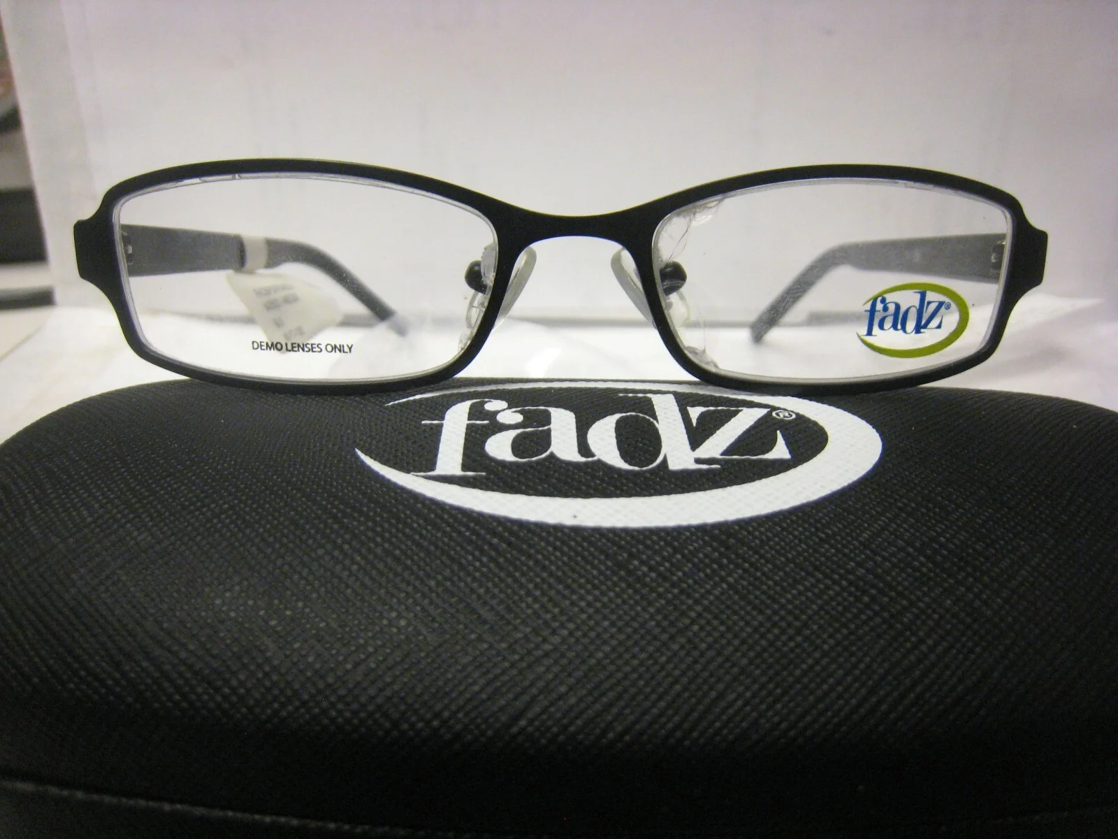 FADZ EYEGLASS FRAMES Style SPORTY in BLACK 46-17-130 With Generic Case