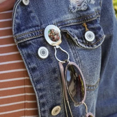 Farm Selfie Horse Pig Chicken Cow Sheep Magnetic Eyeglass Badge Holder 2