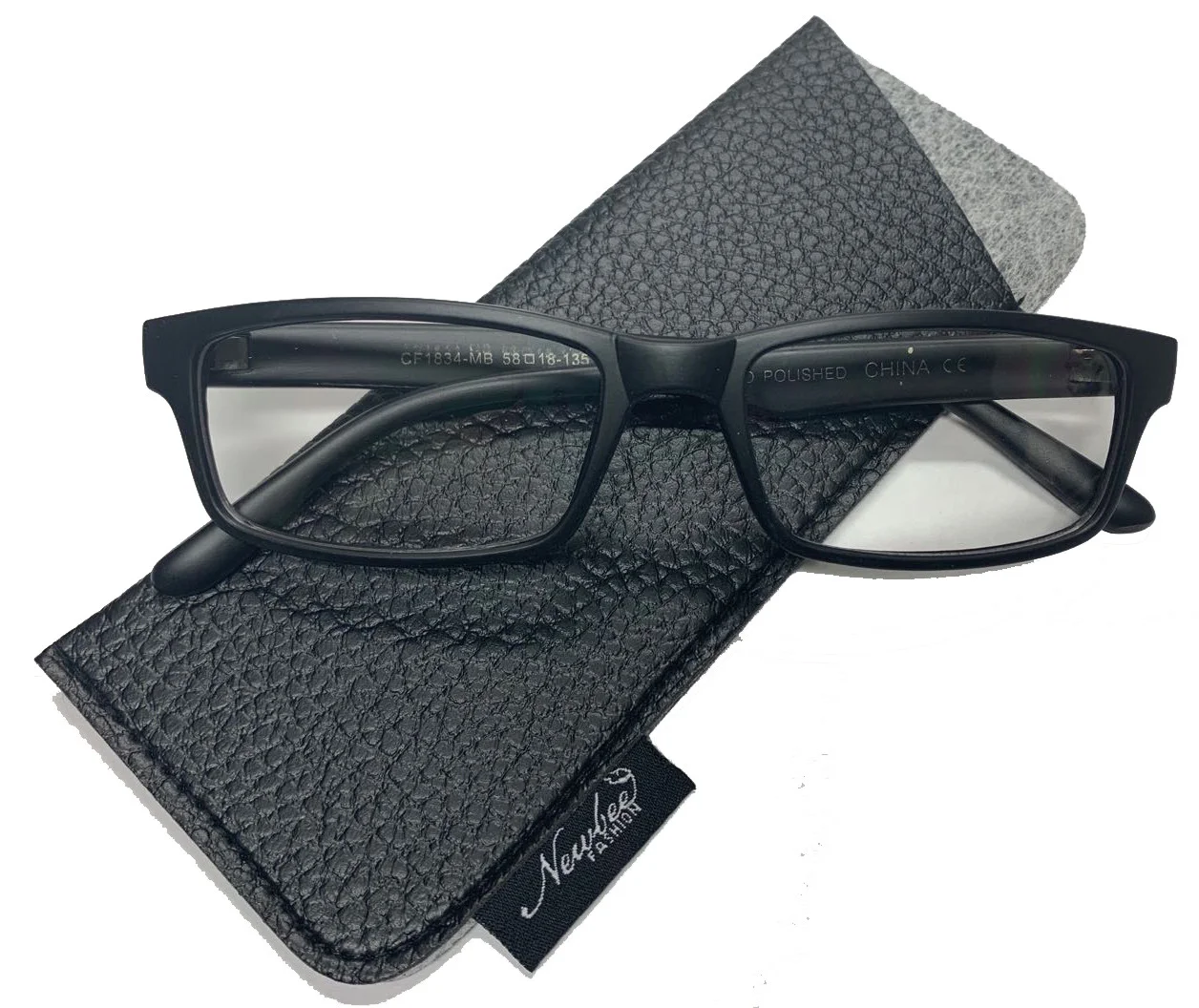 Fashion Black Clear Lens Glasses Rectangle Clear Lens Eyeglasses for Men Women