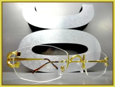 Fashion Metal Rimless Eye Glasses Eyeglasses Frame Spectacle Frames F3MD 2