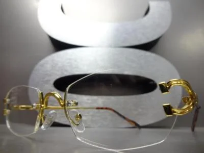 Fashion Metal Rimless Eye Glasses Eyeglasses Frame Spectacle Frames F3MD 3