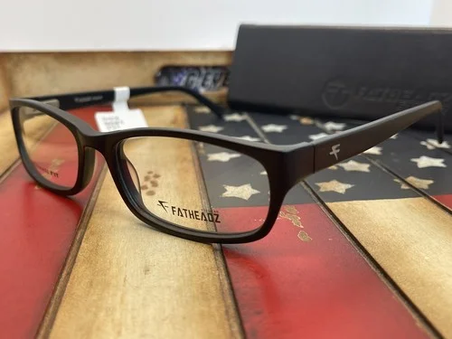 Fatheadz Eyeglasses Wallstreet XL FH00138 Matte Black Mens 58MM Option To Add RX