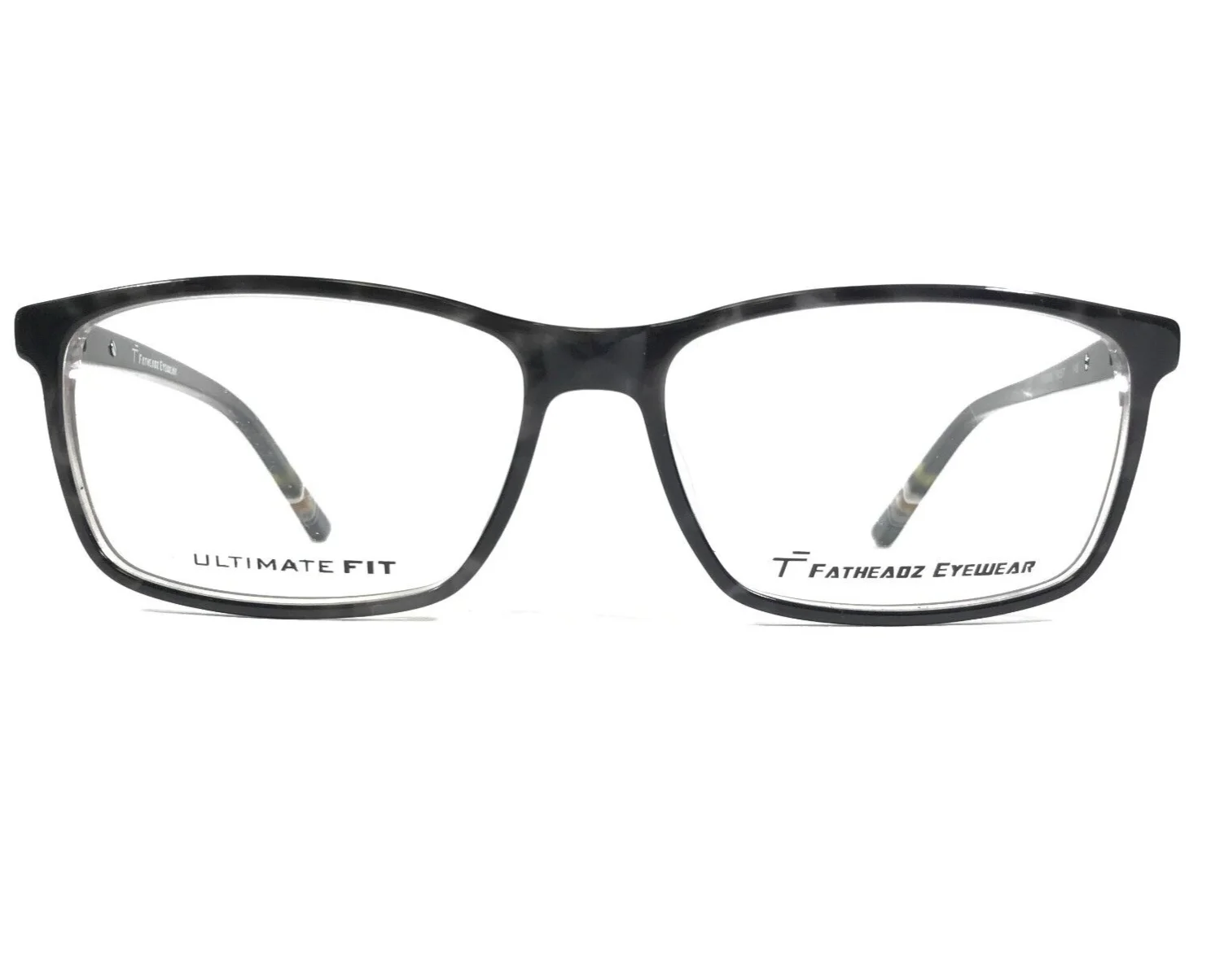 Fatheadz FB-00236 TRUST Eyeglasses Frames Black Grey Rectangular 59-16-145