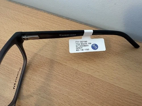 Fatheadz The Storm RX FH00193 Ultimate Fit Grey Large RX Frame 60-18-150 4