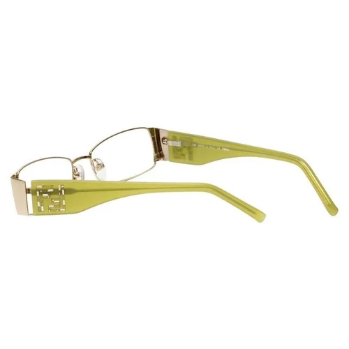 Fendi Authentic Designer Reading Glasses F923R-714-52 mm in Gold Green Crystal 4