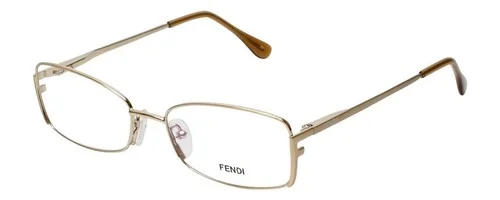 Fendi Authentic Designer Reading Glasses F960-714-52 mm Gold Metal Full Rim