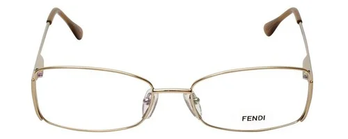 Fendi Authentic Designer Reading Glasses F960-714-52 mm Gold Metal Full Rim 2