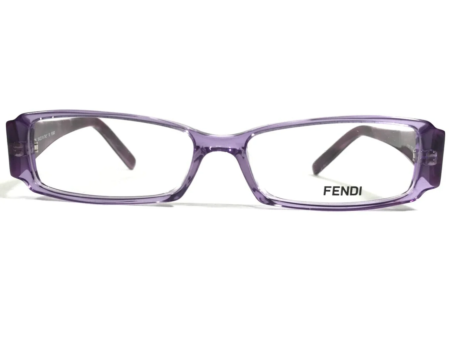 Fendi Eyeglasses Frames F891 513 Clear Purple Rectangular Full Rim 50-14-135