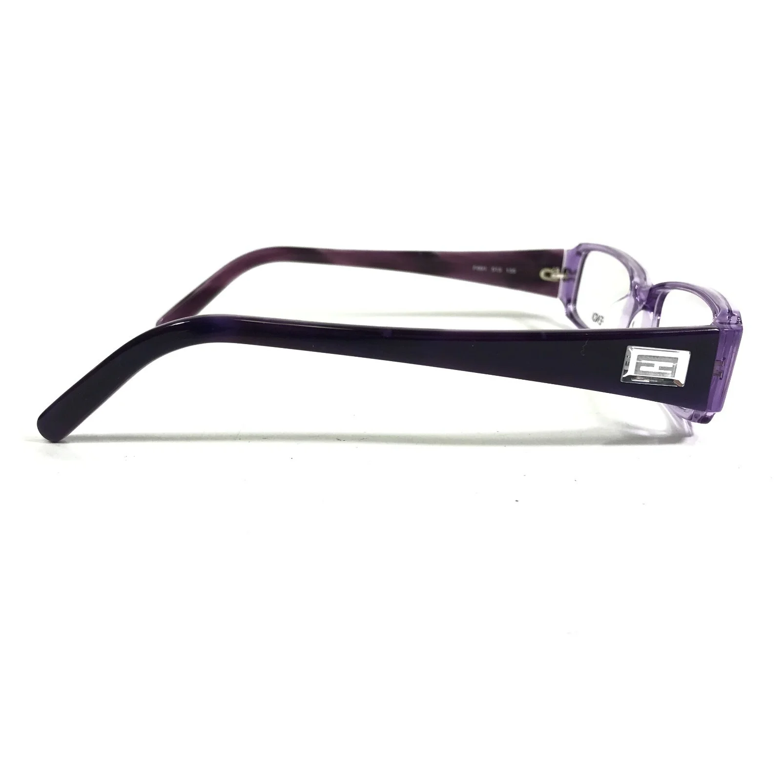 Fendi Eyeglasses Frames F891 513 Clear Purple Rectangular Full Rim 50-14-135 3