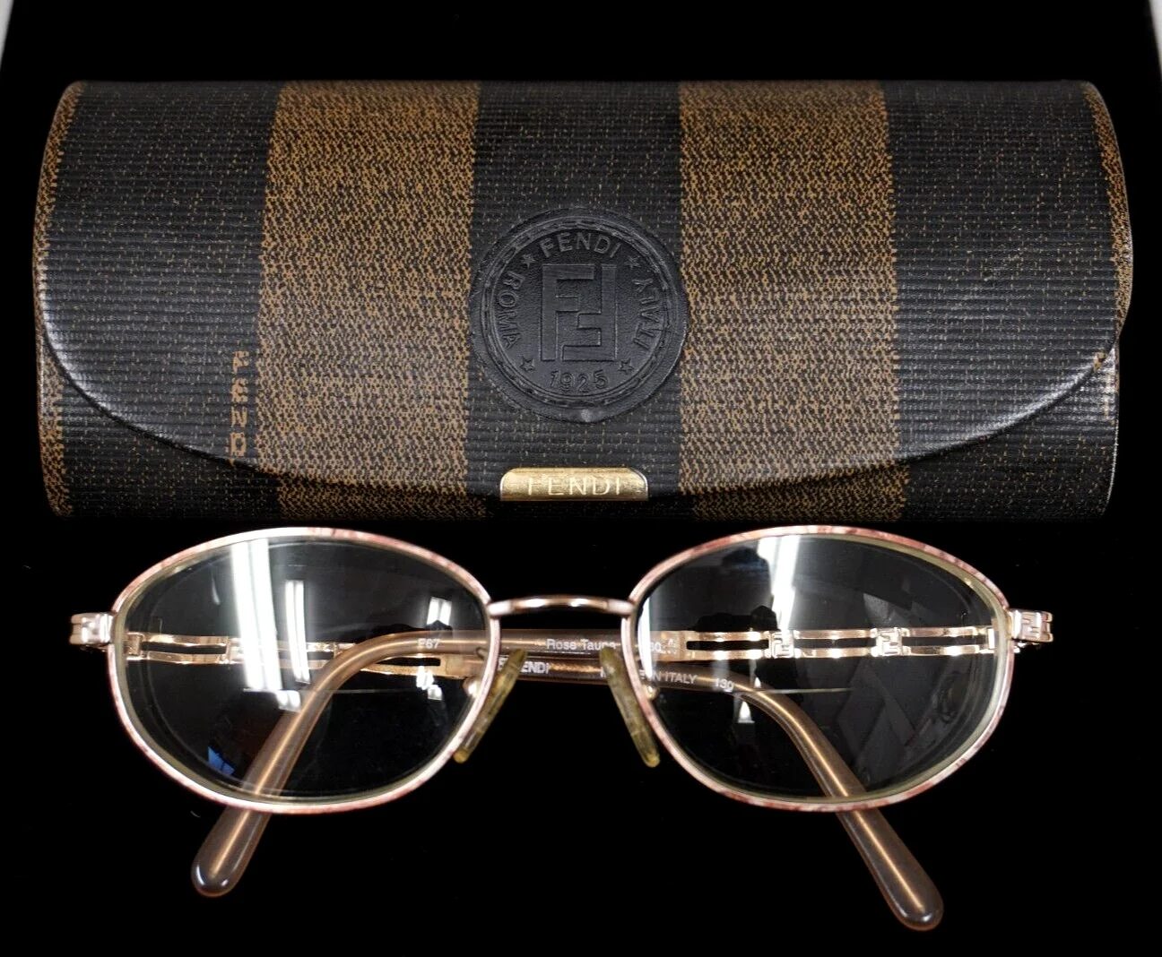 Fendi Eyeglasses Rose Taupe Frame W/ Case