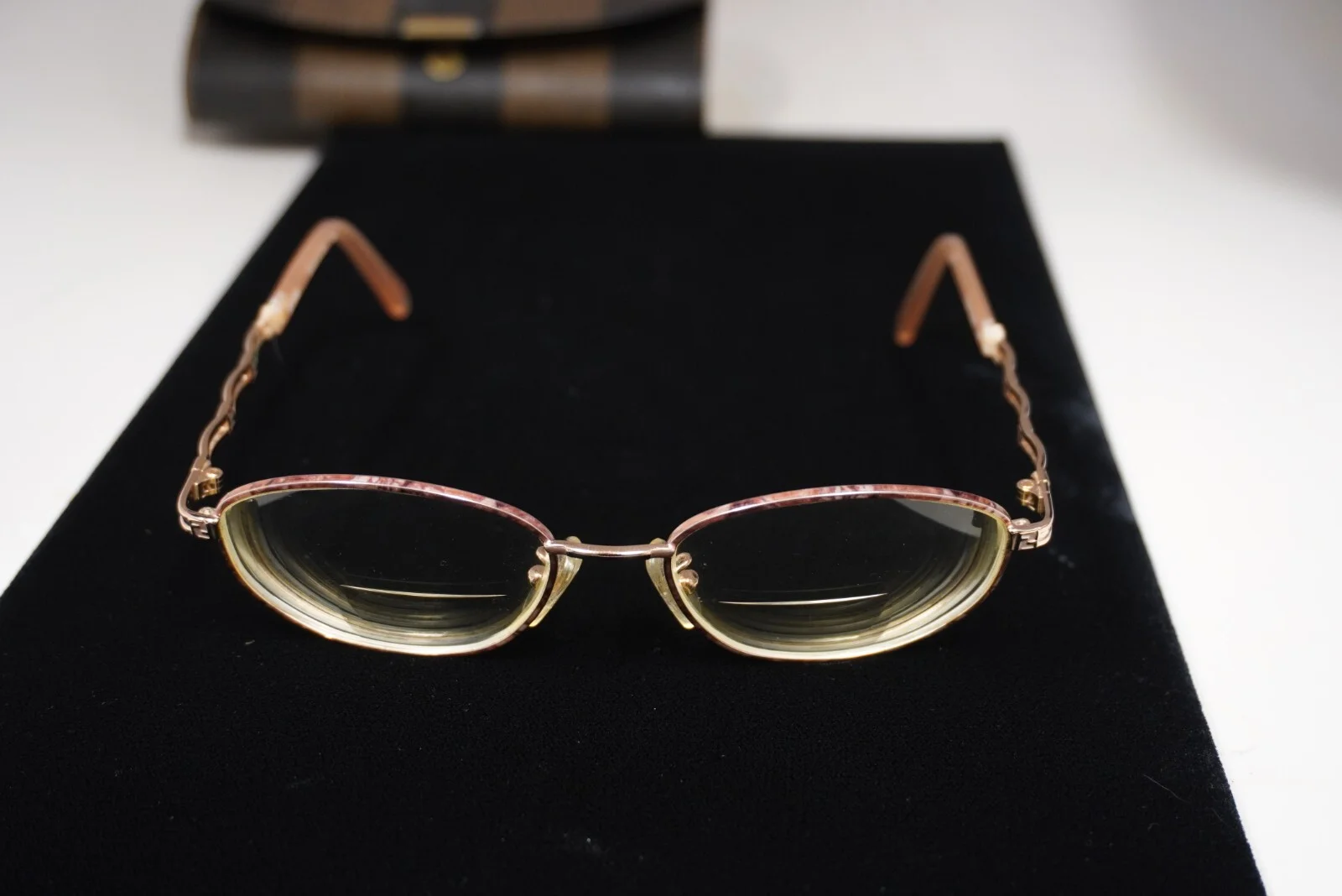 Fendi Eyeglasses Rose Taupe Frame W/ Case 2