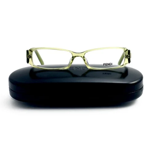 Fendi Eyeglasses Womens Clear Green Frames Rectangle 50 14 135 F891 315 2