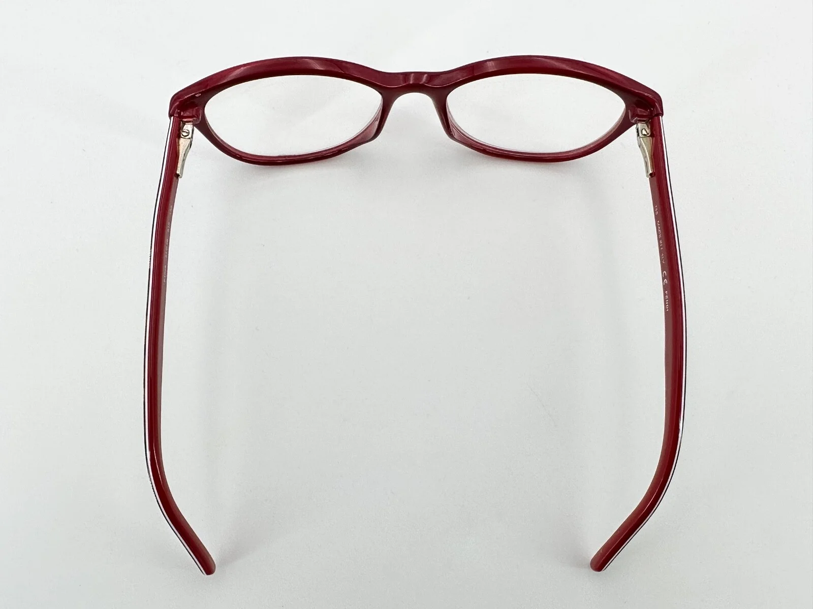 Fendi F1025 Eyeglasses FRAMES 615 red 51[]16-135 Multi Color Logos H971 4