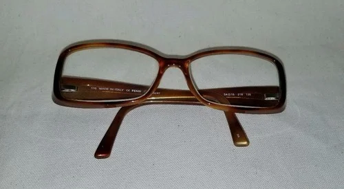 Fendi F896 54/15 218 135 Italy Eyeglass Frames Glasses Tortoise Shell