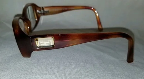Fendi F896 54/15 218 135 Italy Eyeglass Frames Glasses Tortoise Shell 3