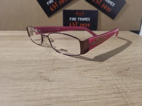FENDI F925 539 Purple w. Gold Glitter Eyeglasses Frames 53-16-135 RARE ITALY 2