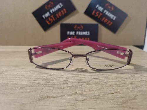 FENDI F925 539 Purple w. Gold Glitter Eyeglasses Frames 53-16-135 RARE ITALY 3