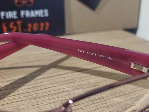 FENDI F925 539 Purple w. Gold Glitter Eyeglasses Frames 53-16-135 RARE ITALY 4
