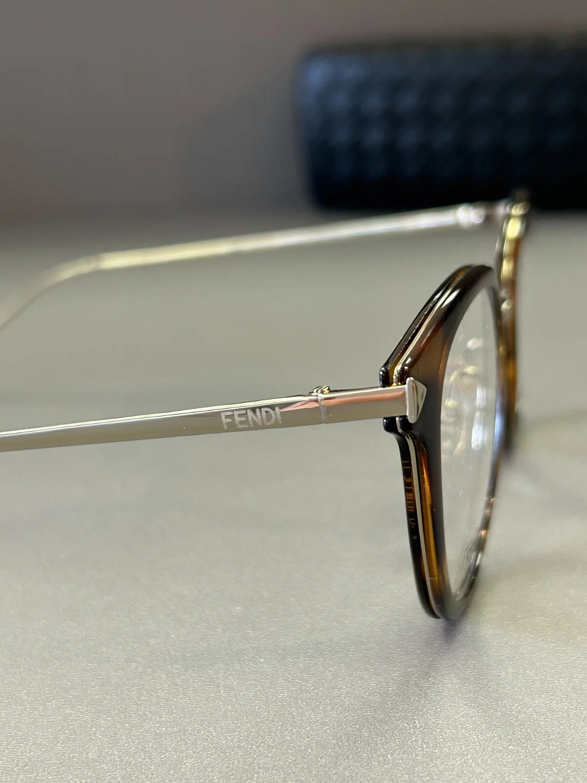 FENDI FF0166 V4Z LADIES RX EYEGLASSES HAVANA BROWN GOLD FRAMES 48-20-140 New 3