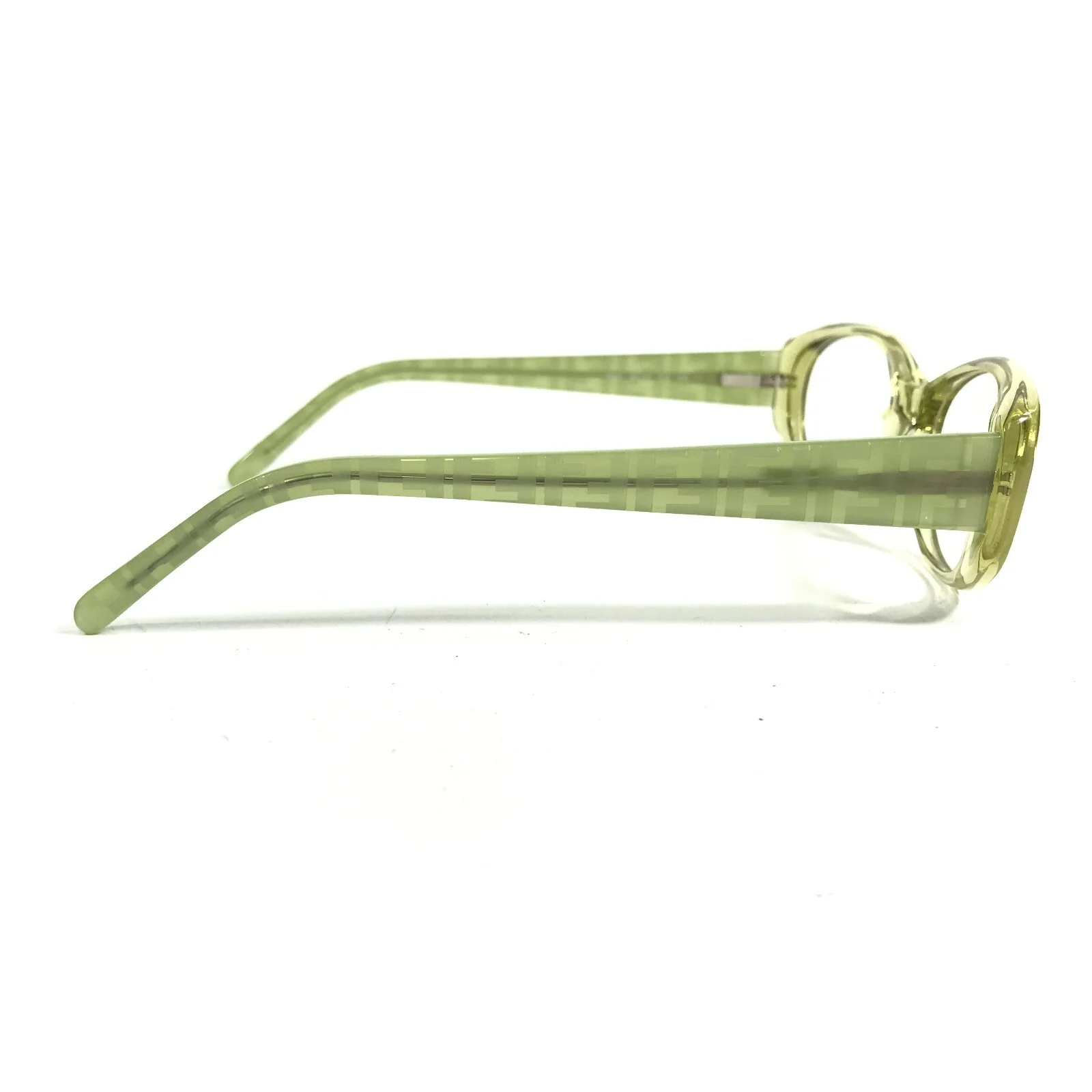 Fendi Petite Eyeglasses Frames F907 318 Clear Green Round Full Rim 49-17-135 3