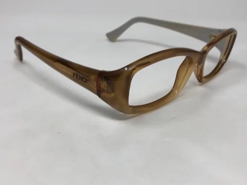 FENDI “STRAW” FS225 Sunglasses Frame Italy 53-18-130 Beige Crystal DQ64 3