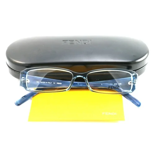Fendi Womens Eyeglasses FF891 442 Blue 50 14 135 Frames Rectangle 2