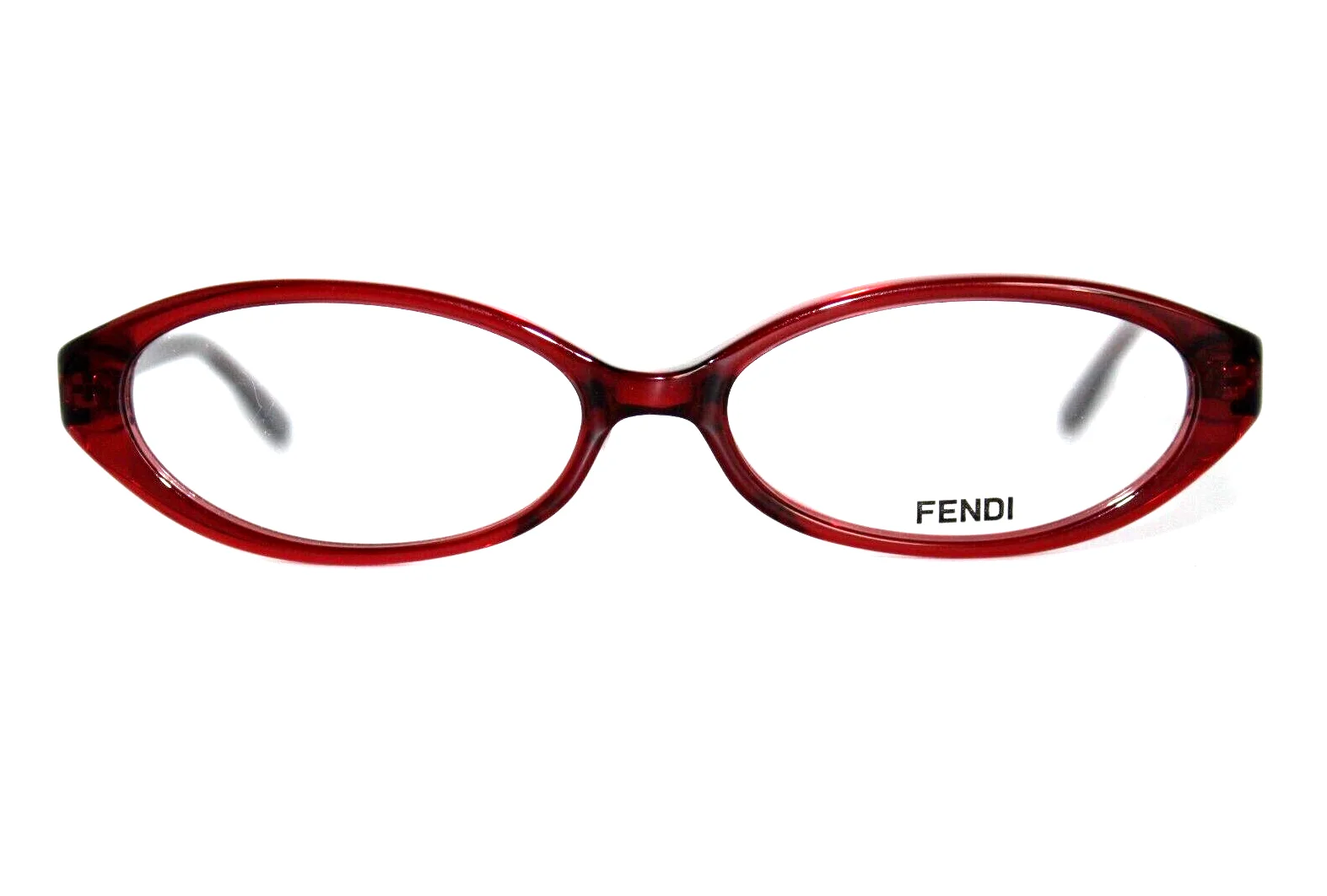 FENDI WOMENS F836J 639 BORDEAUX OVAL EYEGLASSES FRAMES 53 x 15 x 140 2