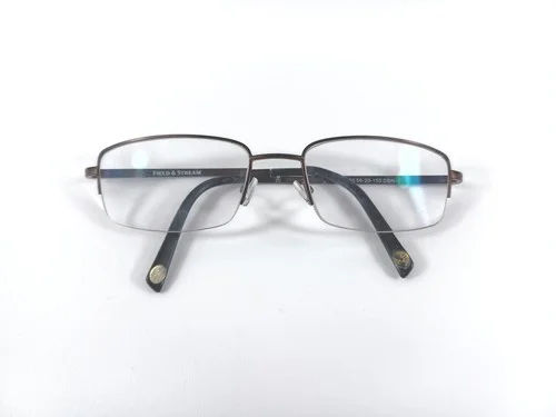 Field And Stream FS035 DBN 59x20x150 Half Rims Eyeglass Frame Brown Used Cond #4
