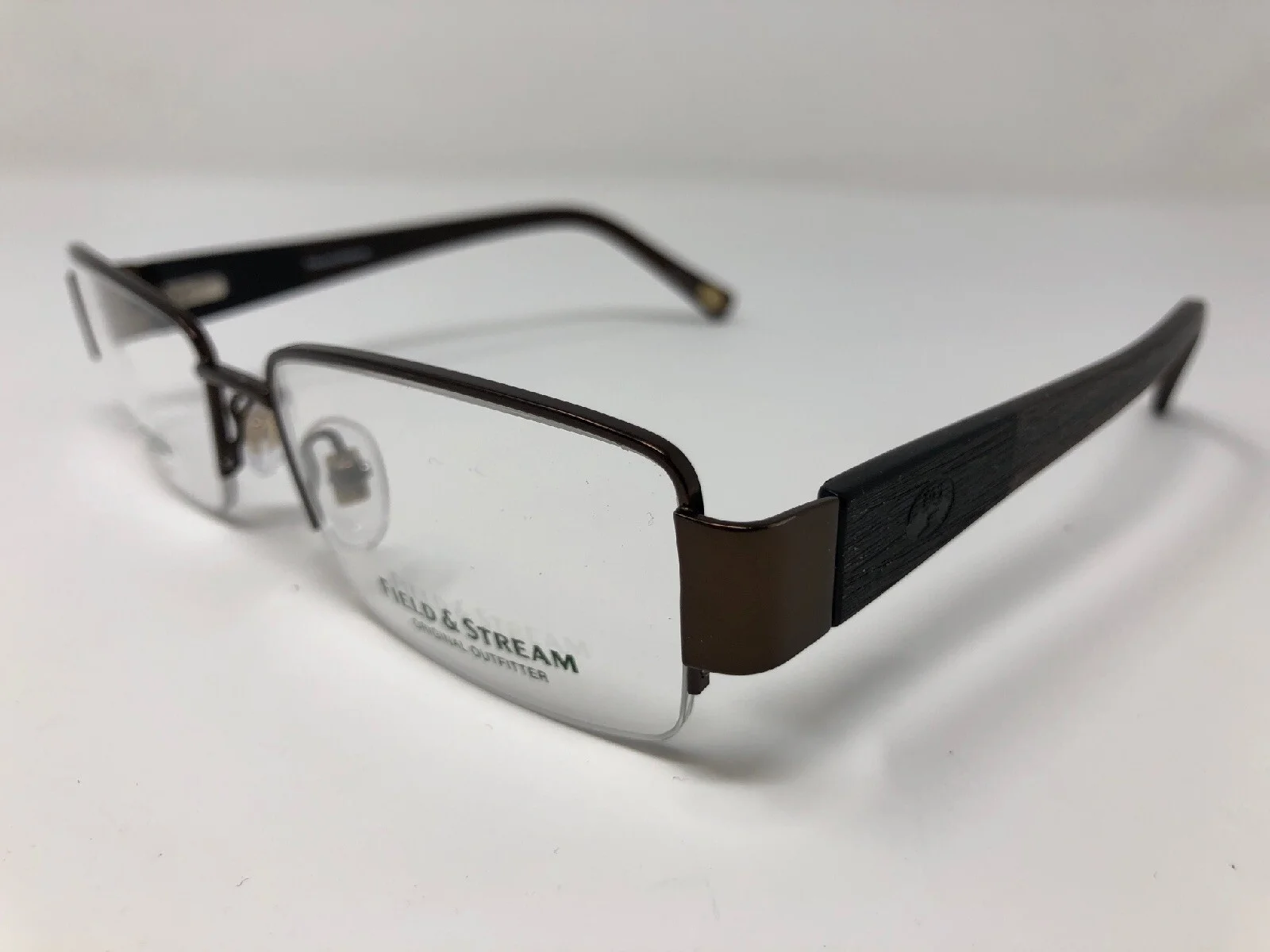 Field & Stream FS027 BRN Eyeglasses Frame 54-17-140 Brown Metal/Plastic 9457 4