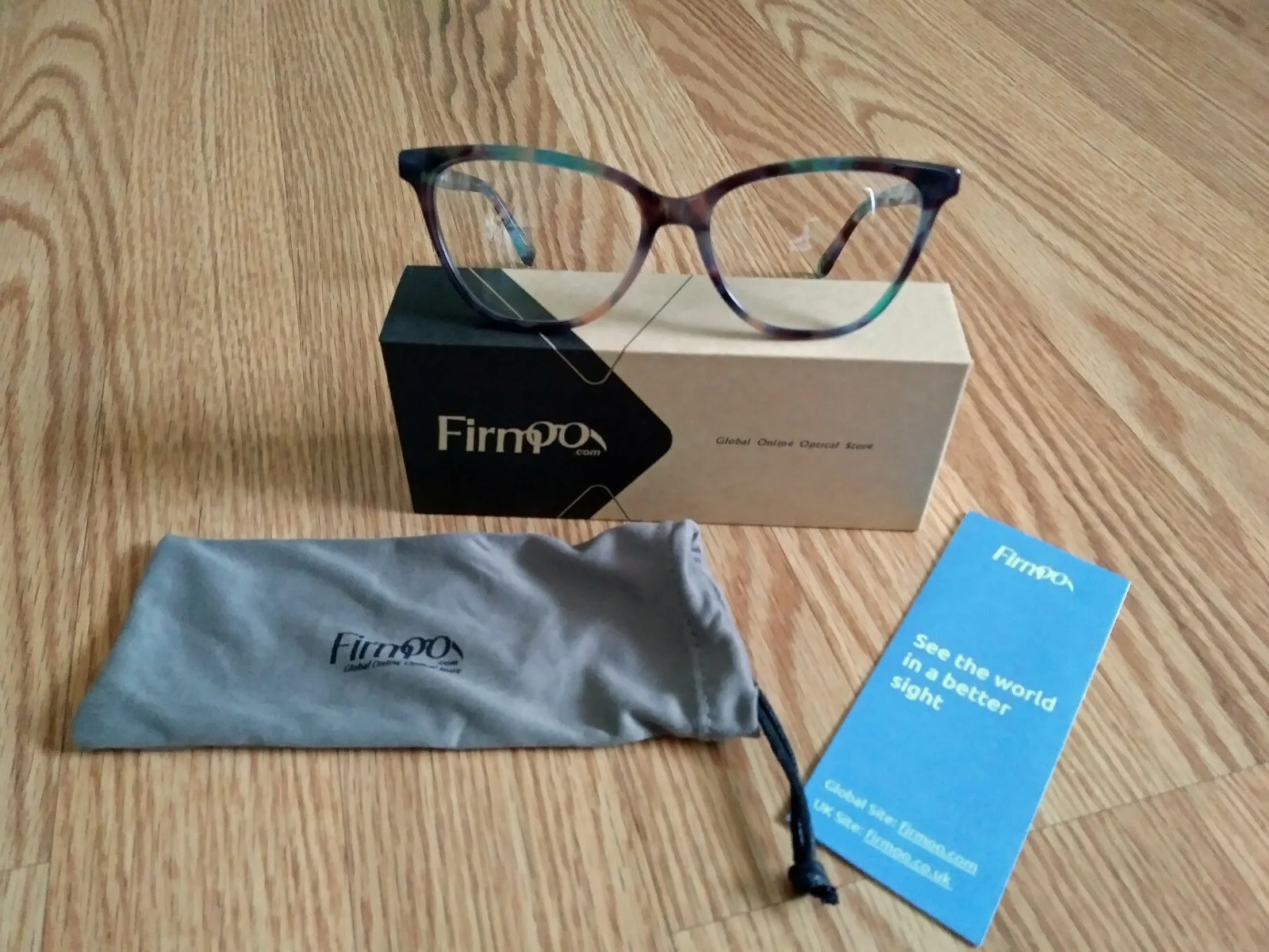 Firmoo Multicolor Pattern Cat Eye Eyeglasses