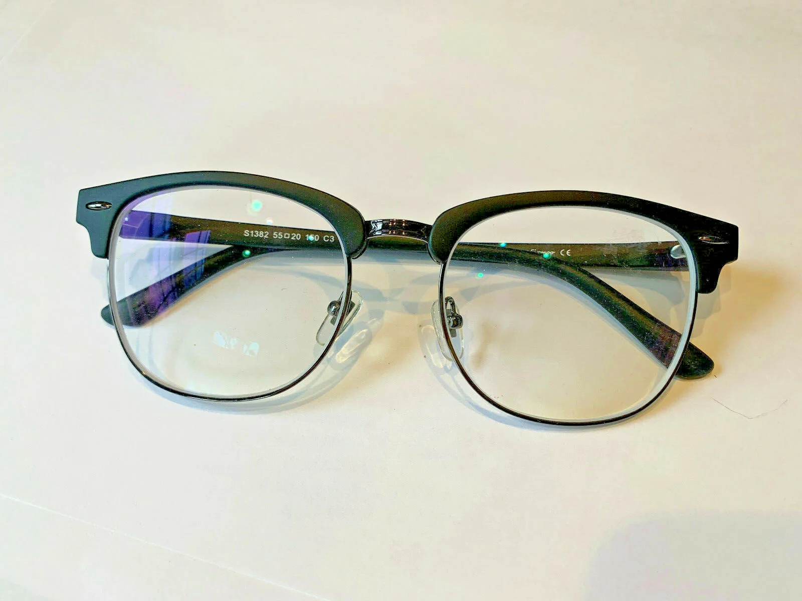 Firmoo Optical Prescription Glasses S1382 matte Blk Frames 55/20/150