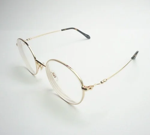 firmoo YSL366 Eyeglasses Glasses Optical Frame 50-20-143 C66 Full Rim Round gold 3