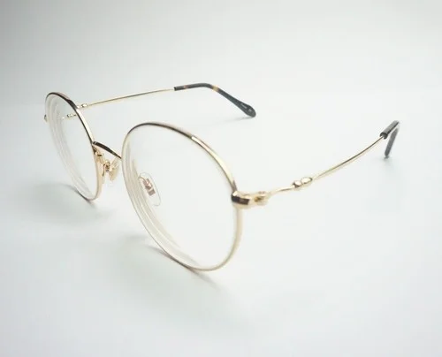 firmoo YSL366 Eyeglasses Glasses Optical Frame 50-20-143 C66 Full Rim Round gold 4