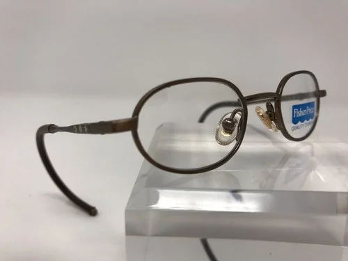 Fisher Price Youth Eyewear Demo Lens Flex Hinge Peanut Bronze CE 35-16-120 I36