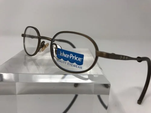 Fisher Price Youth Eyewear Demo Lens Flex Hinge Peanut Bronze CE 35-16-120 I36 4