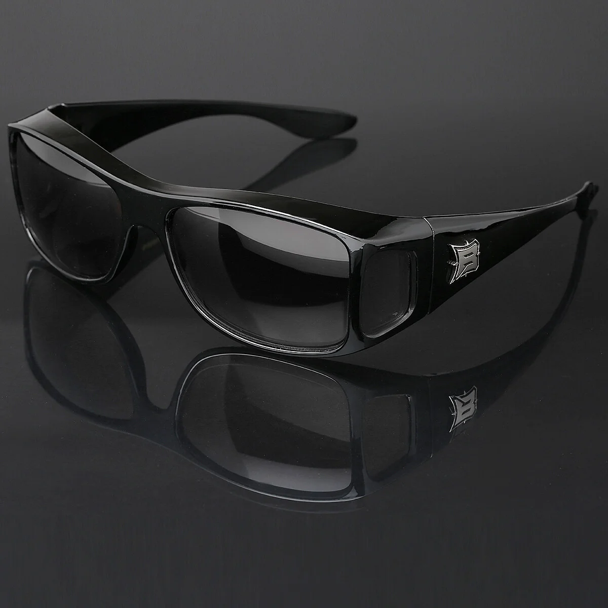 Fit Over Sunglasses with Side Shield Cover Over Prescription EyeGlasses