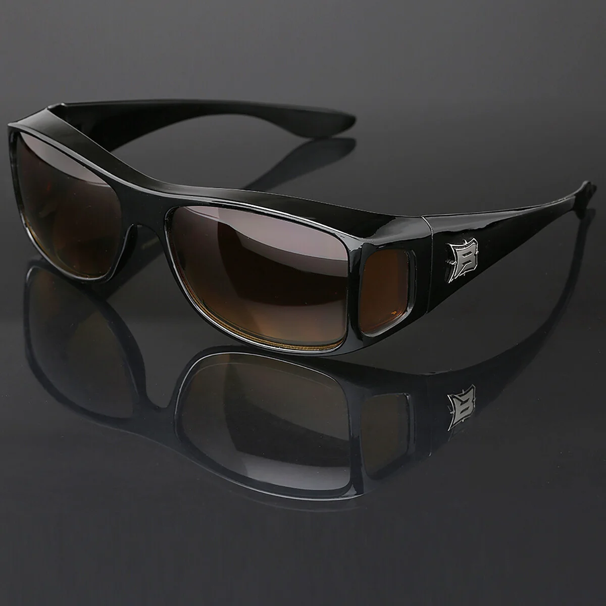 Fit Over Sunglasses with Side Shield Cover Over Prescription EyeGlasses 3