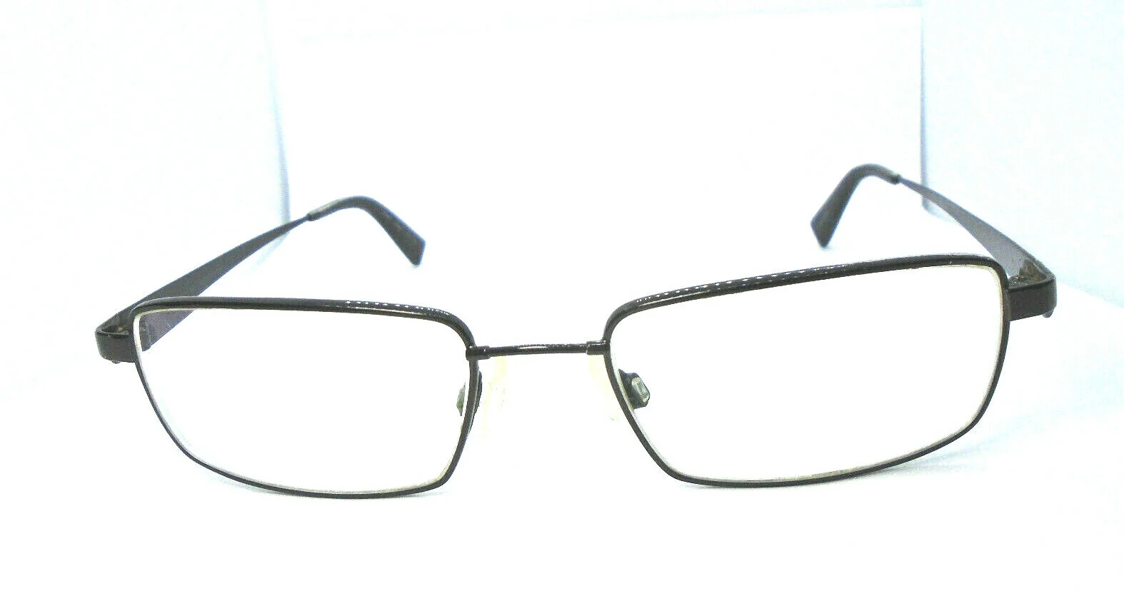 Flexon 454 by Marchon Black Chrome 53-18-145 Mens Eyeglasses Rectangle Frames 2