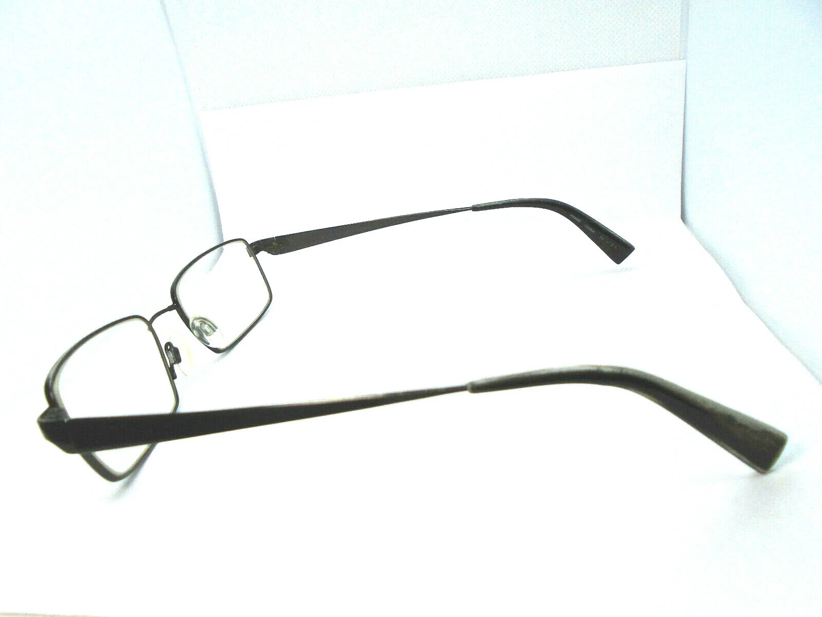 Flexon 454 by Marchon Black Chrome 53-18-145 Mens Eyeglasses Rectangle Frames 3