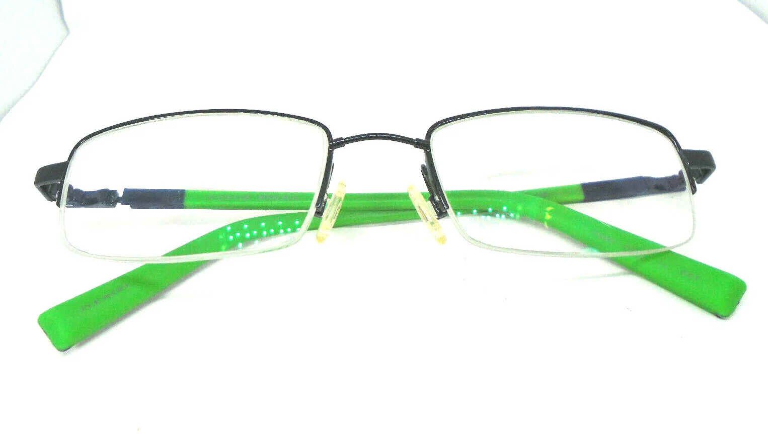 Flexon 465 by Marchon Royal Blue/ Green 51-19-135 Eyeglasses Half Rim Frames