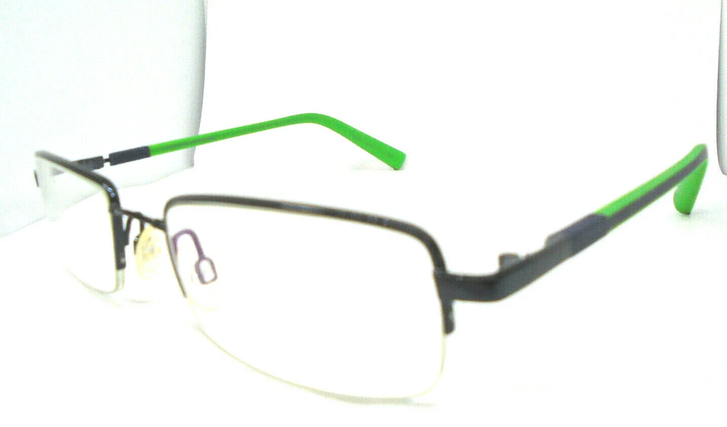 Flexon 465 by Marchon Royal Blue/ Green 51-19-135 Eyeglasses Half Rim Frames 2