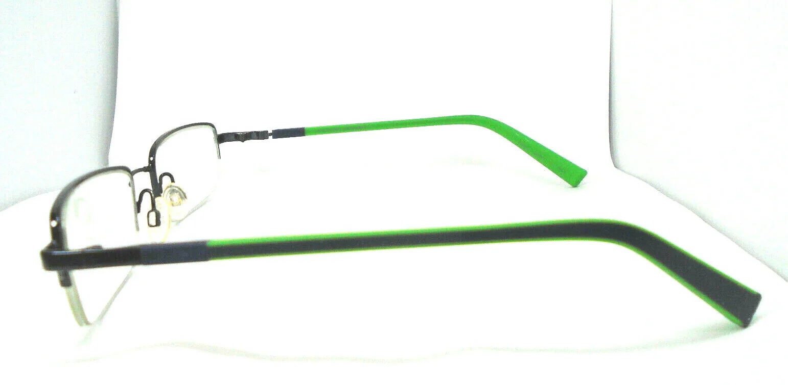 Flexon 465 by Marchon Royal Blue/ Green 51-19-135 Eyeglasses Half Rim Frames 4