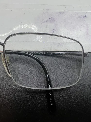 Flexon 600 By Marchon Gunmetal EyeglasseS Frames 49 18-140 with silver case 2