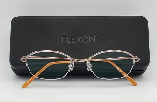 Flexon 651 blush titanium womens oval half rim 47x18 130 frames only eyeglasses