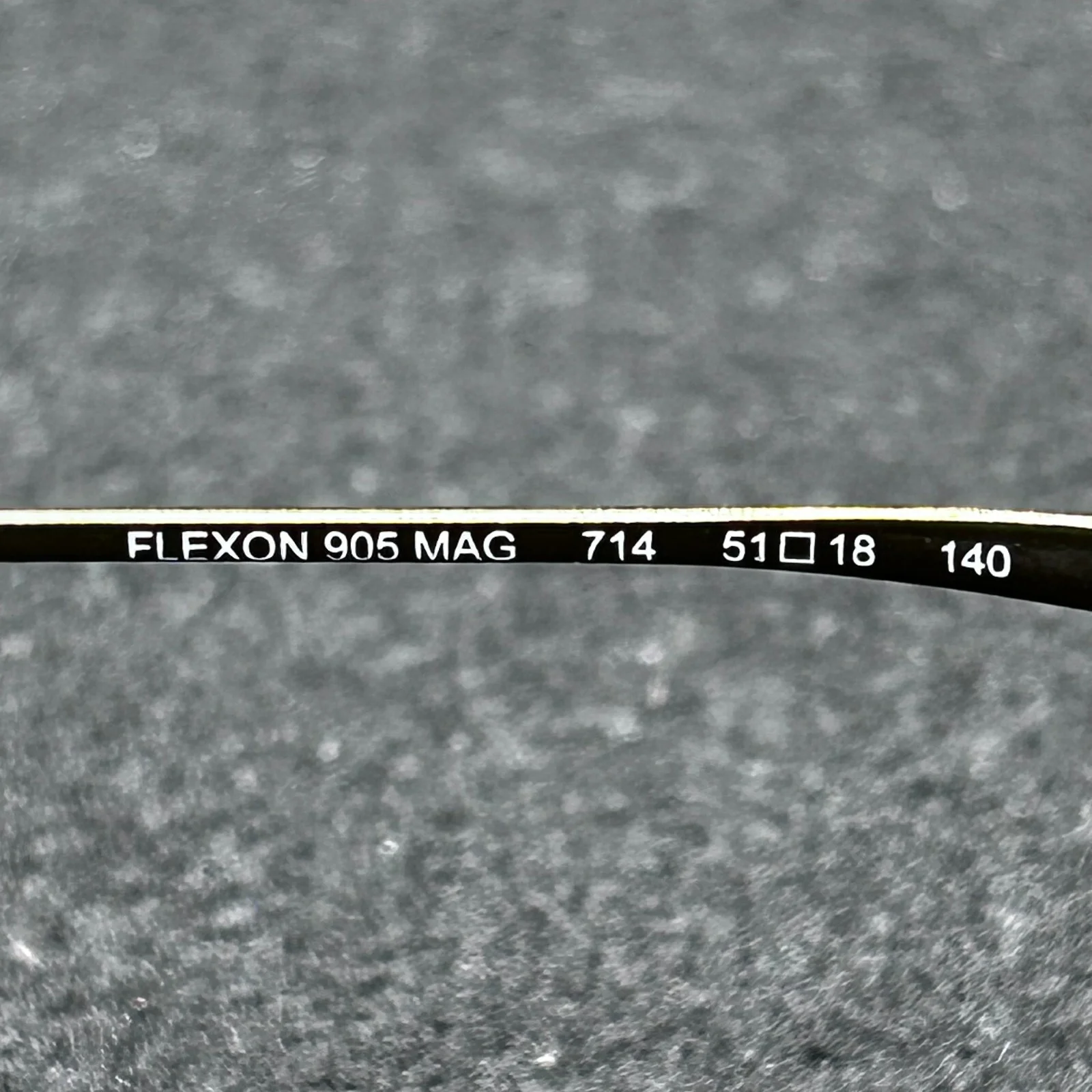 Flexon 905 MAG Set 714 Eyeglasses with Magnetic Sun Clip Brass 51-18-140 Used 4